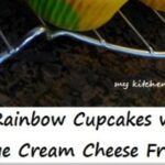 Rainbow Cupcakes with Orange Cream Cheese Frosting