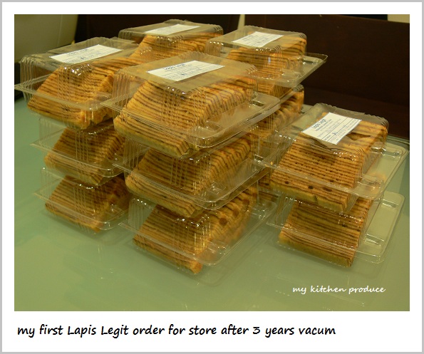Lapis Legit - my first Lapis Legit order for store after 3 years vacum