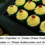 Vanilla Cupcakes with Cheese Buttercream and Grated Cheese