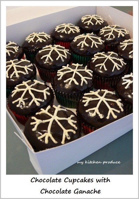 Chocolate Cupcakes with Chocolate Ganache