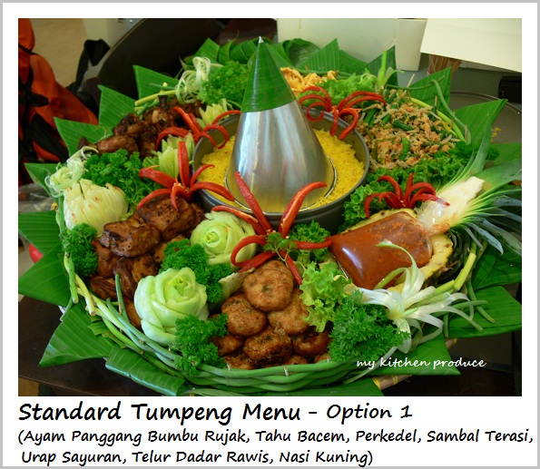 Standard Tumpeng Menu - option 1