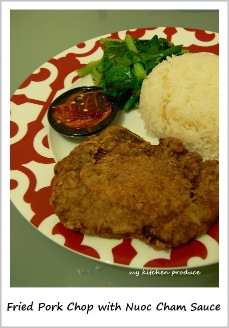 Fried Pork Chop with Nuoc Cham Sauce